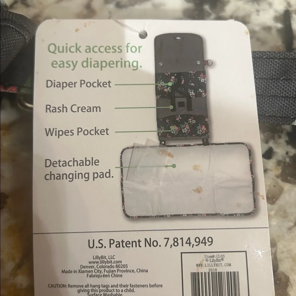 NWT Lillybit Diaper Clutch